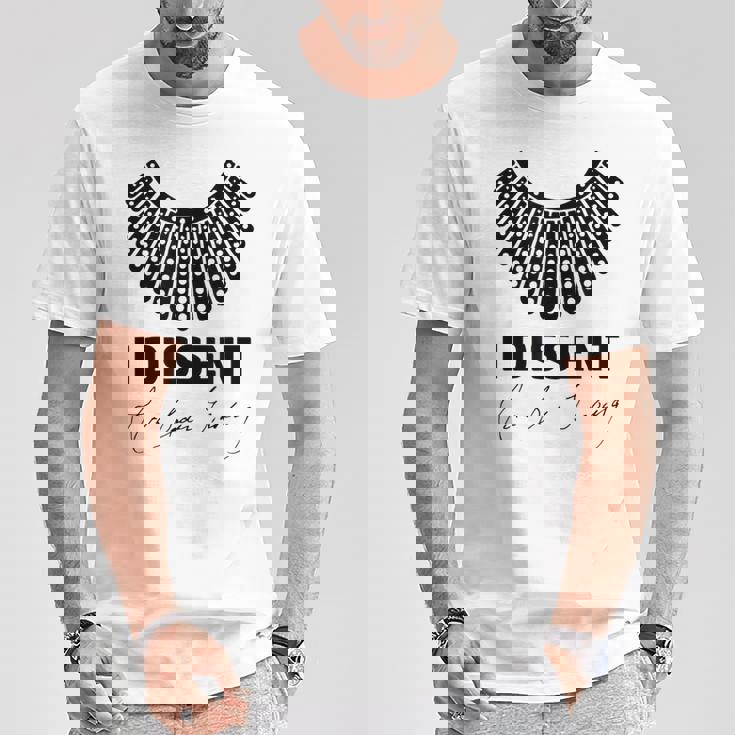 I Dissent Rbg Ruth Bader Ginsburg Derechos De La Igualdad Camiseta unisex Regalos divertidos