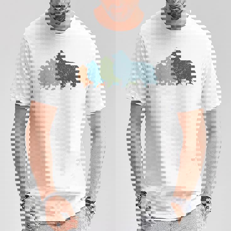 Dog Mom & Dad シルエット ヴィンテージ シェルティ シェットランド シープドッグ Tシャツ 面白い贈り物