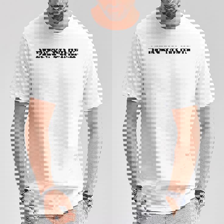 Drink Your Milk MilkDad Drink Your Milk Tシャツ 面白い贈り物