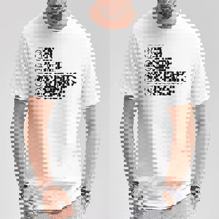 Eatleep Fix Heartsリピート心臓専門医心臓病学 Tシャツ 面白い贈り物