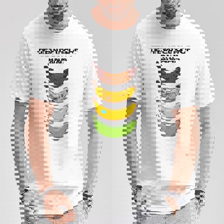 The Evolution Of Banana Novelty Graphic & Cool s Tシャツ 面白い贈り物