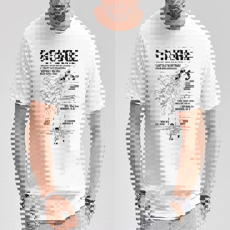 F-15 イーグル戦闘機 ジェット仕様 軍用飛行機 F15 イーグル Tシャツ 面白い贈り物