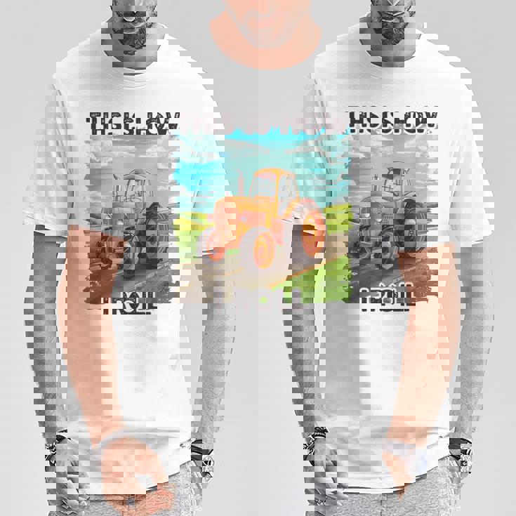 Farming Farmers This Is How I Roll トラクター Tシャツ 面白い贈り物