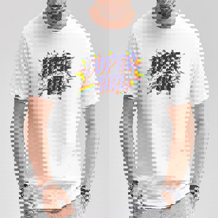 Girl Comicuper Retro Cool 長袖tシャツ Tシャツ 面白い贈り物