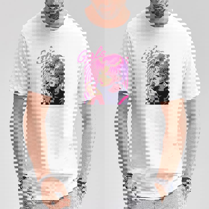 Girls Eat Out 面白いレトロデザイン 長袖tシャツ Tシャツ 面白い贈り物