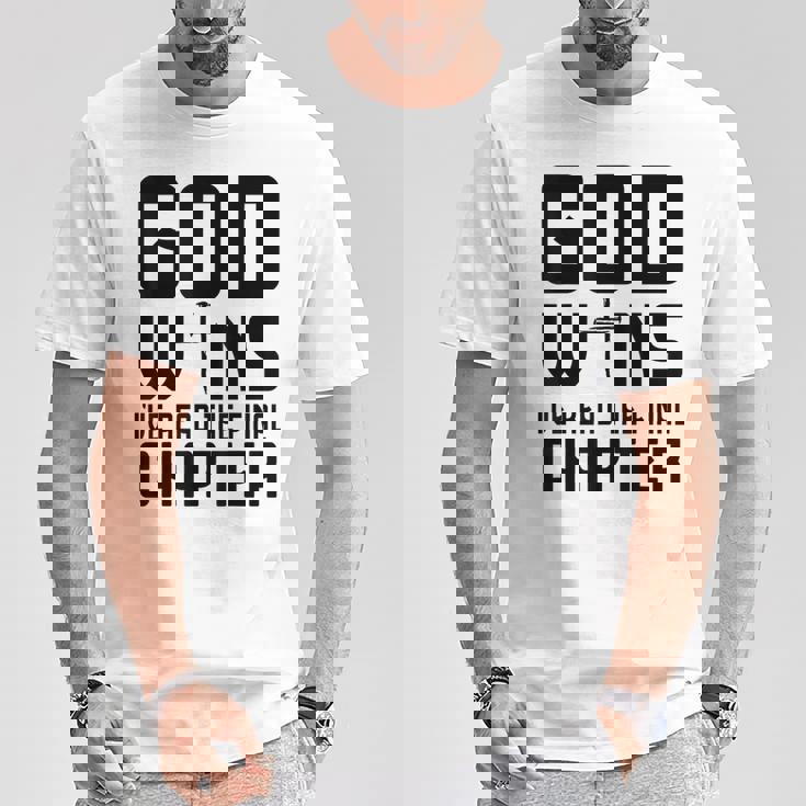 God Wins I 'Ve Read The Final Chapter Christian Faithin God Tシャツ 面白い贈り物