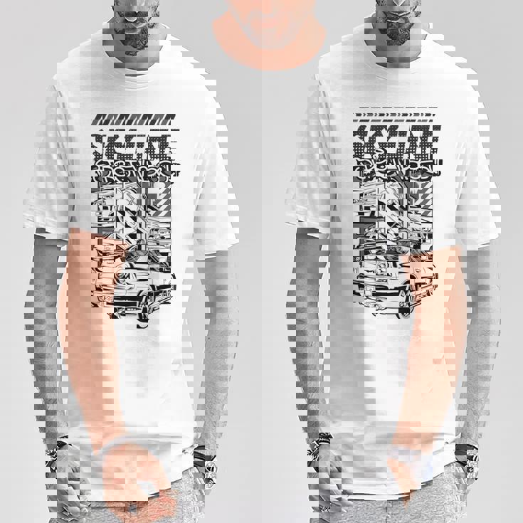 Gt R 34 Jdm ストリートレーシング ドラッグドリフト ヴィンテージ Tシャツ 面白い贈り物