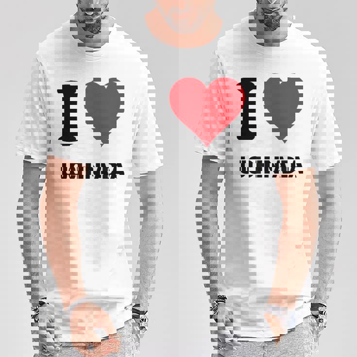 I Heart 内田ジャパンラブ 日本土産 Tシャツ 面白い贈り物