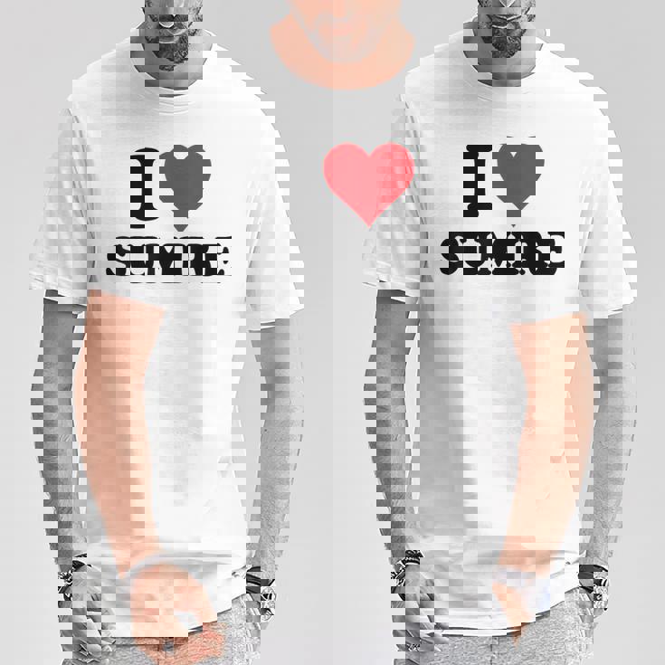 I Heartumire 名 I Love パーソナライズ Tシャツ 面白い贈り物