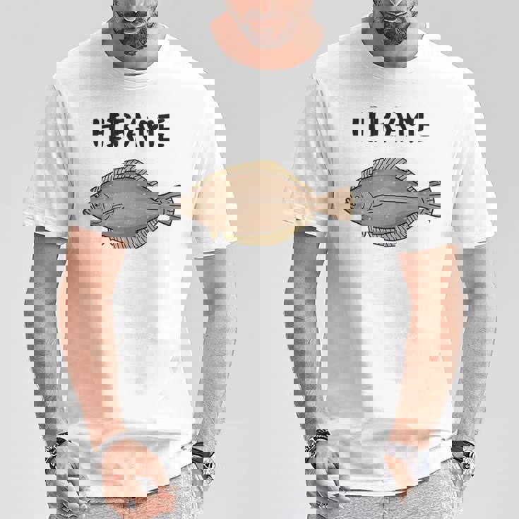 Hirame ヒラメ 平目 鮃 魚好き 願掛け 釣り好き 海釣り 趣味 おもしろ 寿司ネタ 趣味釣り 船釣り 釣り Tシャツ 面白い贈り物