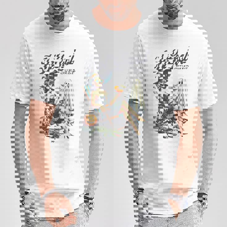 Hot Ghoul Summer Spooky Boo Beach Halloween Summerween Women T-Shirt Personalized Gifts