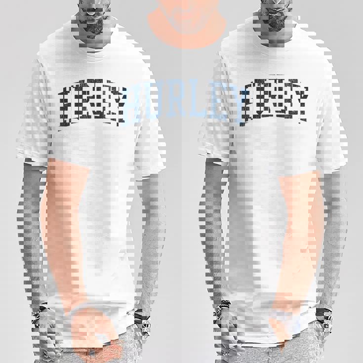 Hurley Ms ビンテージ アスレチック スポーツ Jsn2 ネイビープリント Tシャツ 面白い贈り物