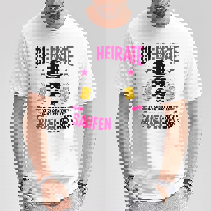 Ich Heirate Bräutigam tag Party Jga T-Shirt Lustige Geschenke
