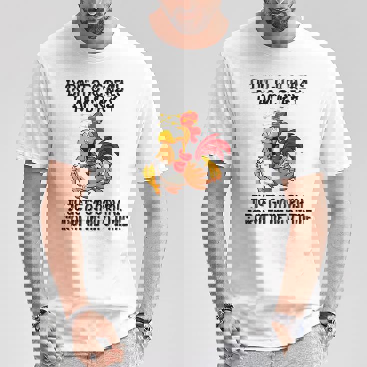 Je Ne Deviens Pas Fou Jeuis Fou Je Deviens Juste Normal T-Shirt Cadeaux drôles