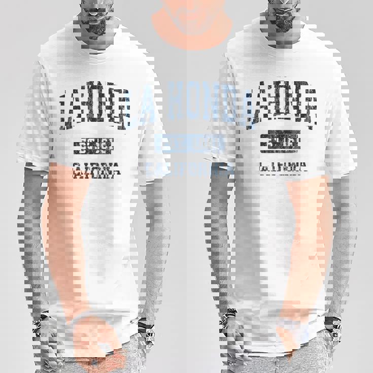 La Honda カリフォルニア Ca ビンテージ アスレチック スポーツデザイン Tシャツ 面白い贈り物