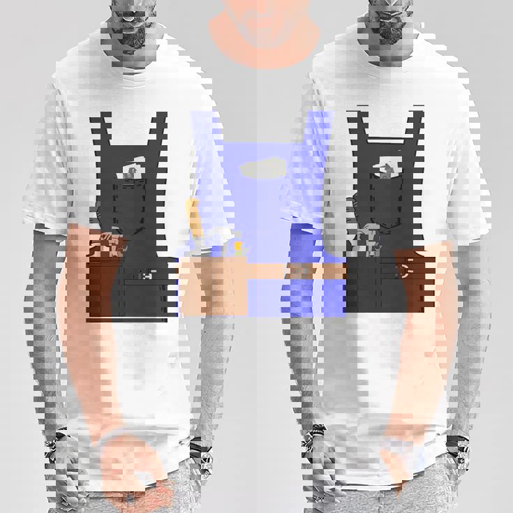 Last Minute Mason ハロウィン 労働者 グループ コスチューム 長袖tシャツ Tシャツ 面白い贈り物