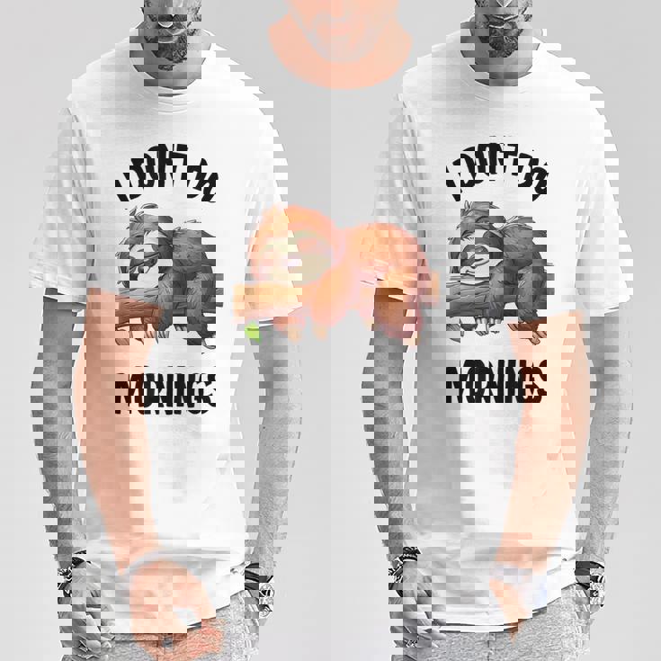 Lazy Nappingloth 怠惰な昼寝ナマケモノ Tシャツ 面白い贈り物