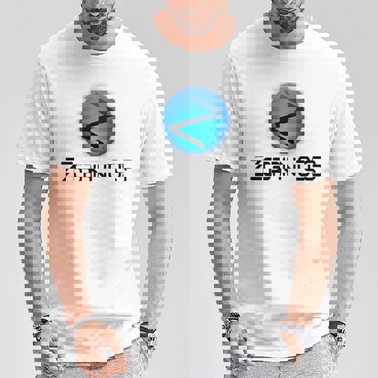 Linux Zorin Os タグラインとロゴ入り オープンソースos Tシャツ 面白い贈り物