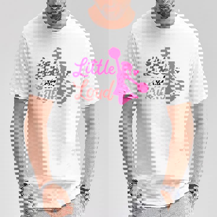 Little And Loud チアリーダー コスチューム チアリーディング 女の子 Tシャツ 面白い贈り物