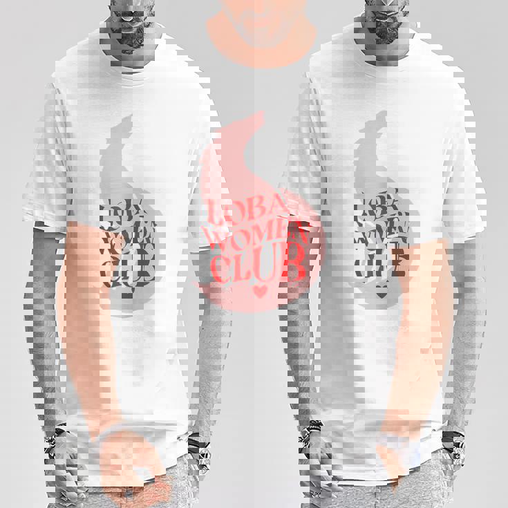 Loba Latina Fan Club Es Empoderadas Hispano Ella Lobo Camiseta unisex Regalos divertidos
