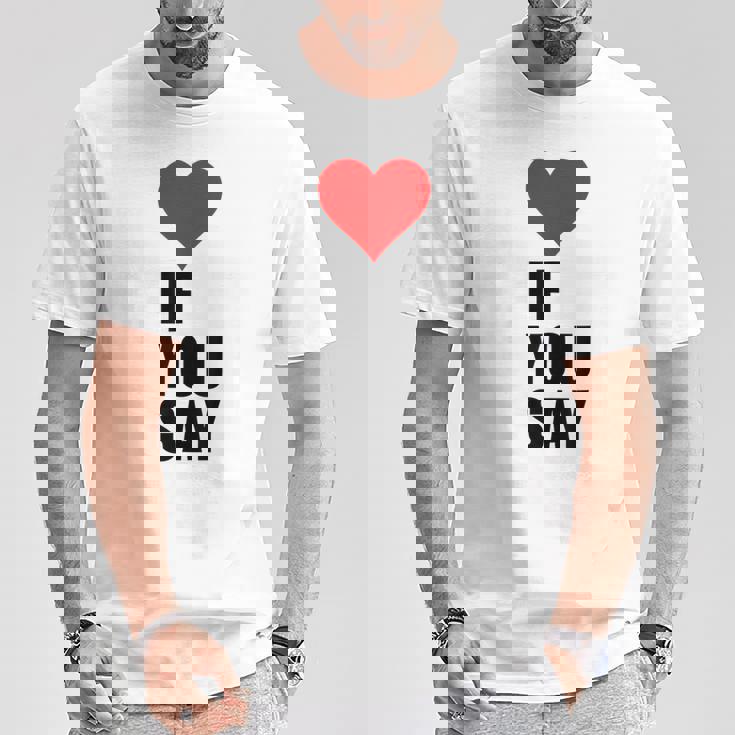 I Love Heart Red If Youay For アパレル Tシャツ 面白い贈り物