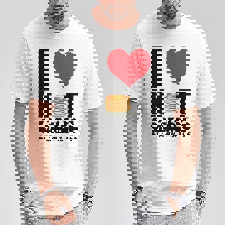 I Love Heart ホットケーキ パンケーキ Flapjacks Can Not Lie Foodie Tシャツ 面白い贈り物