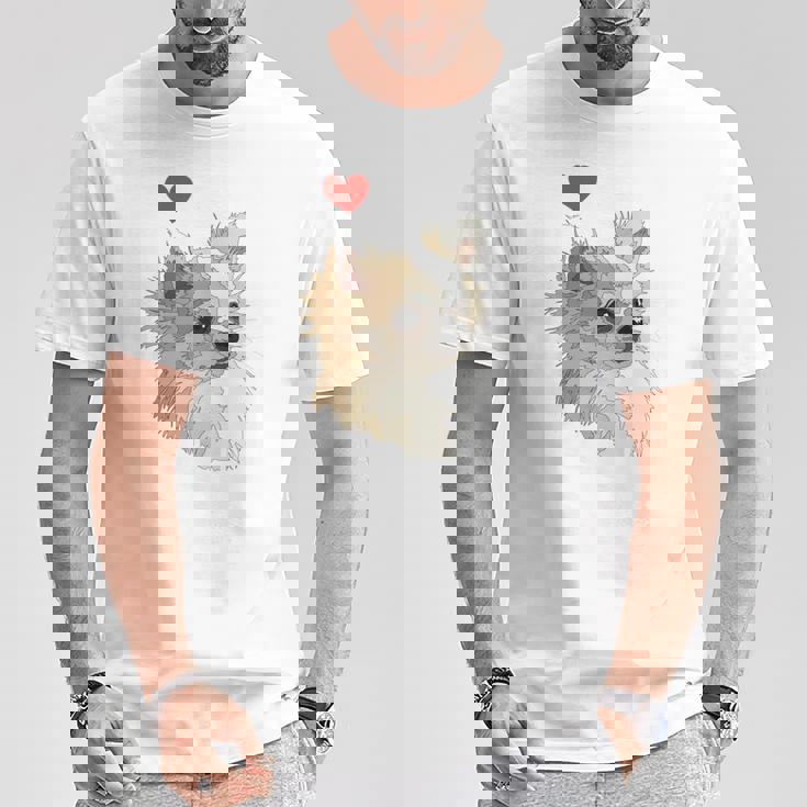 I Love Japan And Chihuahua 長髪 ちわわ ロングヘアママ 長袖tシャツ Tシャツ 面白い贈り物