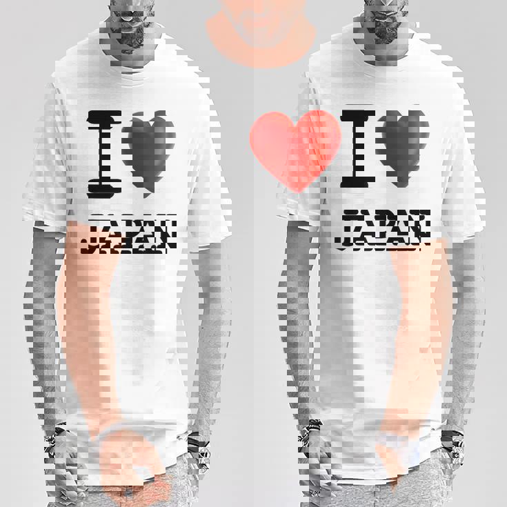 I Love Japan お土産 観光ハート Tシャツ 面白い贈り物
