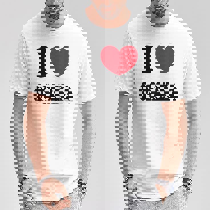 I Love Osaka アイラブ大阪 Tシャツ 面白い贈り物