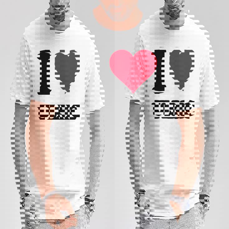I Love Ulric Tシャツ 面白い贈り物