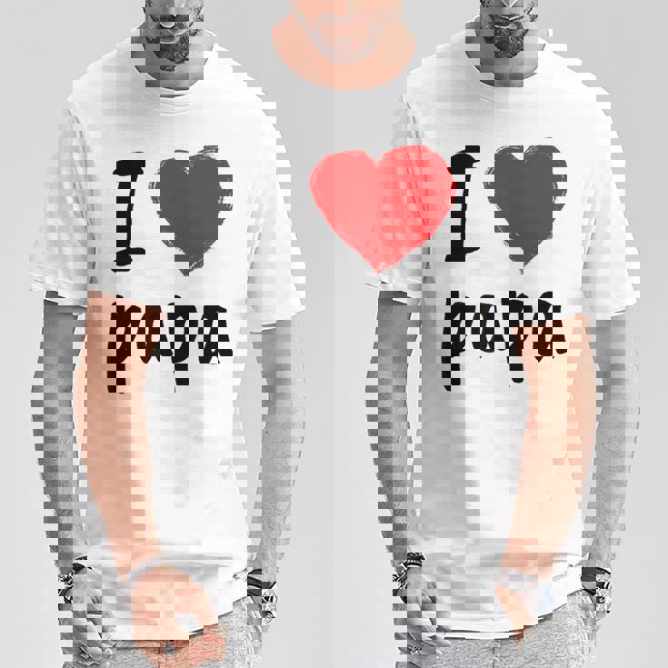 I Love You PapaCool Happy Father's Day Best Daddy Tシャツ 面白い贈り物