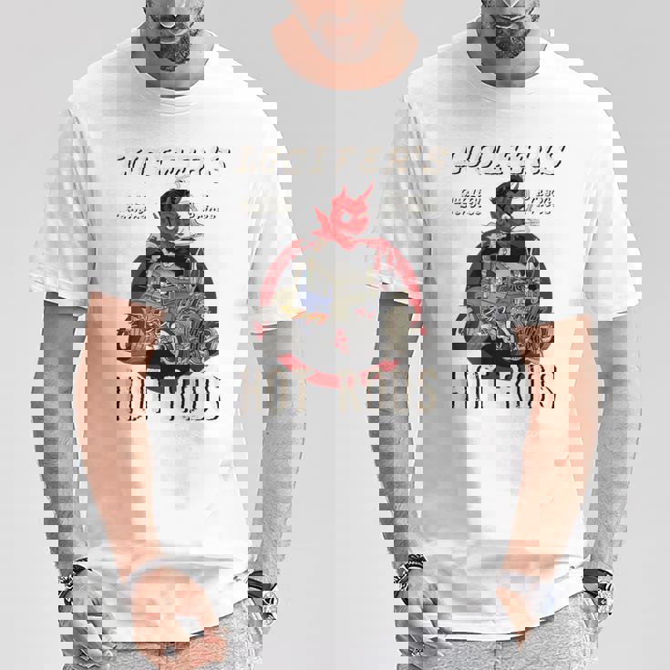 Lucifer's Hot Rodhop ロカビリー Prison Price ラットロッド Tシャツ 面白い贈り物