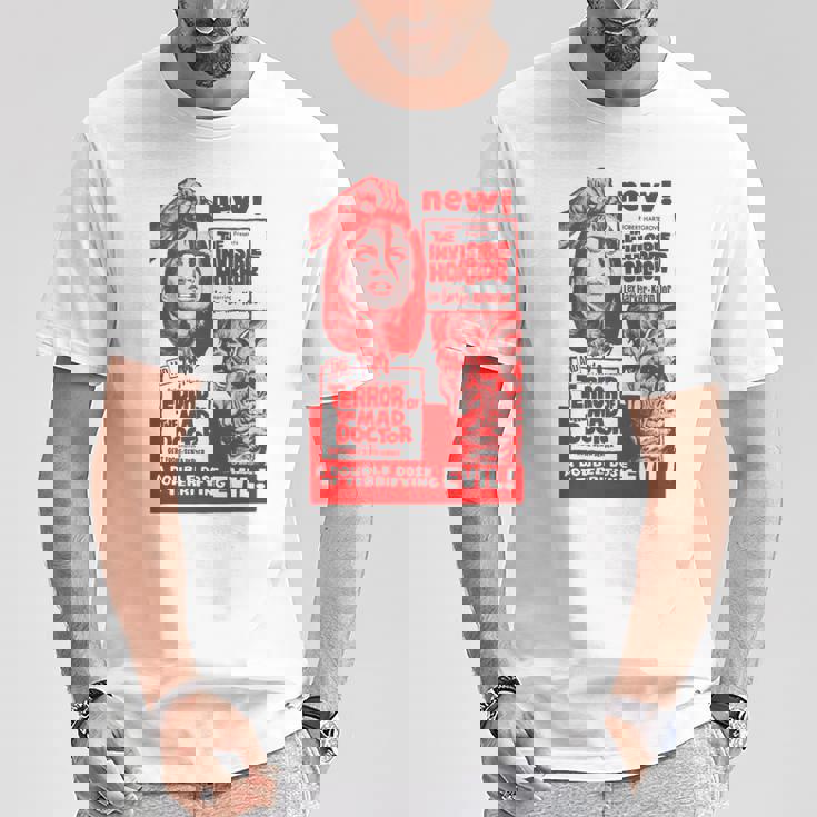 Mad Doctor Terror ハロウィンモンスターポスター ホラー映画 Tシャツ 面白い贈り物