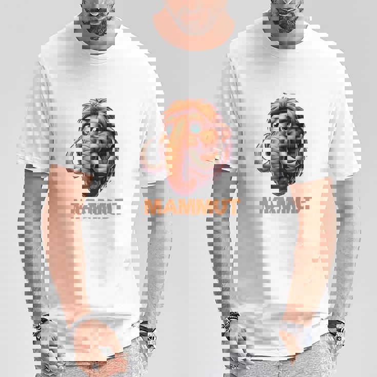 Mammut 氷河期 石器時代 象 ダス イスト マムート コスチューム 長袖tシャツ Tシャツ 面白い贈り物