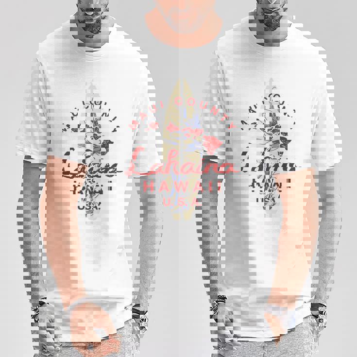 Maui Lahaina ヴィンテージ ハワイ諸島 長袖tシャツ Tシャツ 面白い贈り物