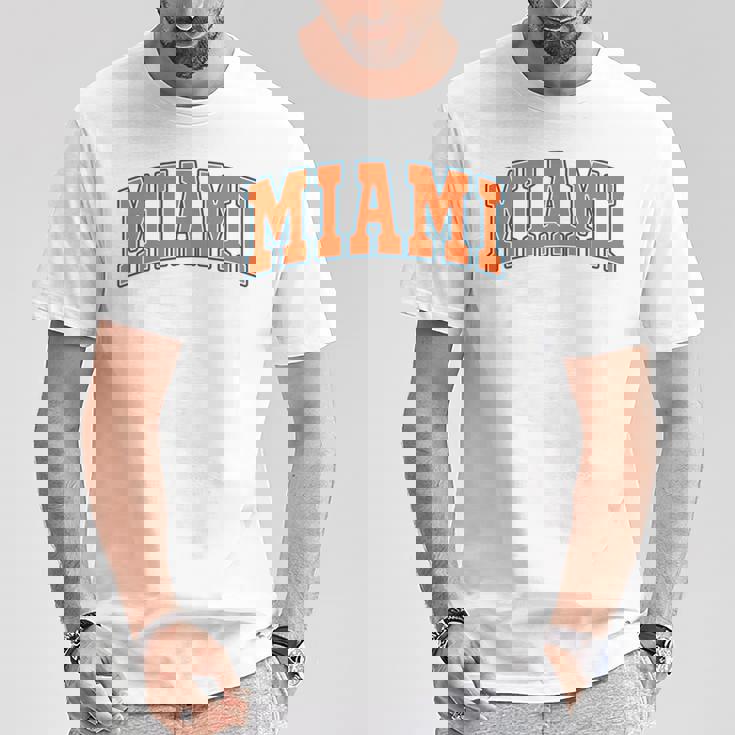 Miami Throwback Classic 長袖tシャツ Tシャツ 面白い贈り物