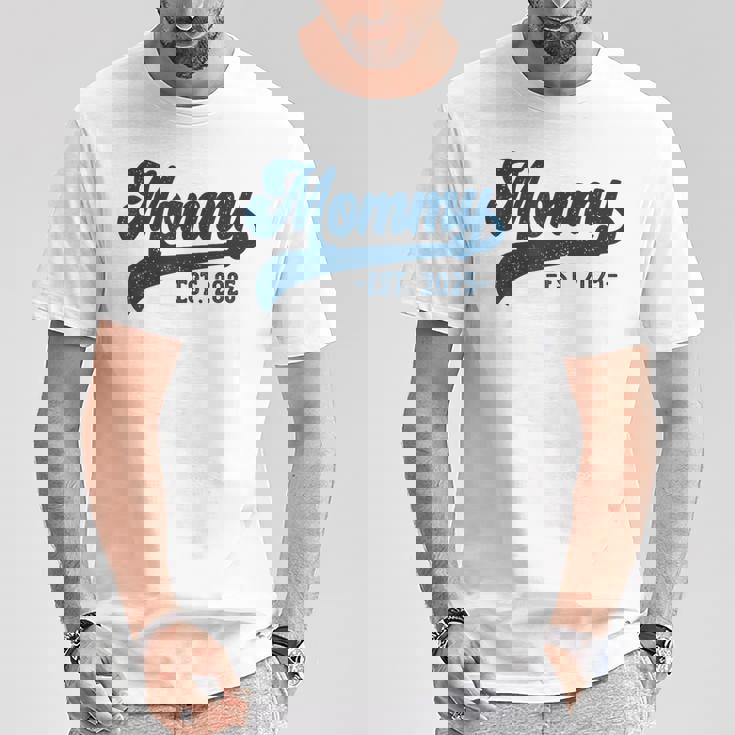 Mommy Est 2025 Mommy To Be New Mommy Pregnancy Tシャツ 面白い贈り物