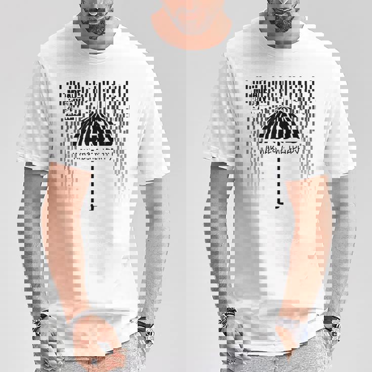 Music Makes Me Happy、音楽にインスパイアされたアパレル、ニューヨーク、ジャズ Tシャツ 面白い贈り物