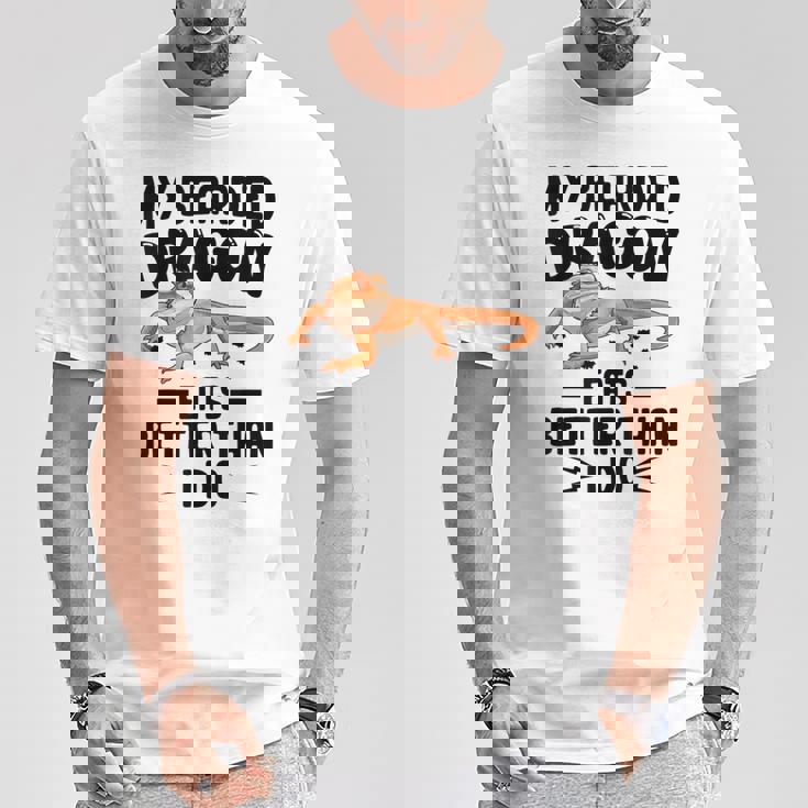 My Bearded Dragon Eats Better Than I Do トカゲ爬虫類 Tシャツ 面白い贈り物