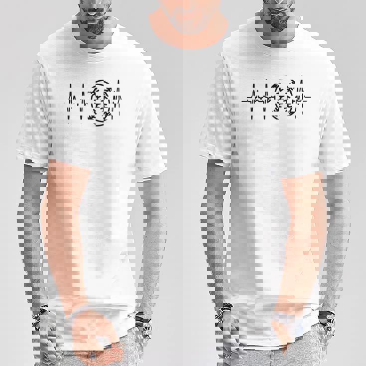 My Heart Beats Foroftball ソフトボーラー ハートビート Tシャツ 面白い贈り物