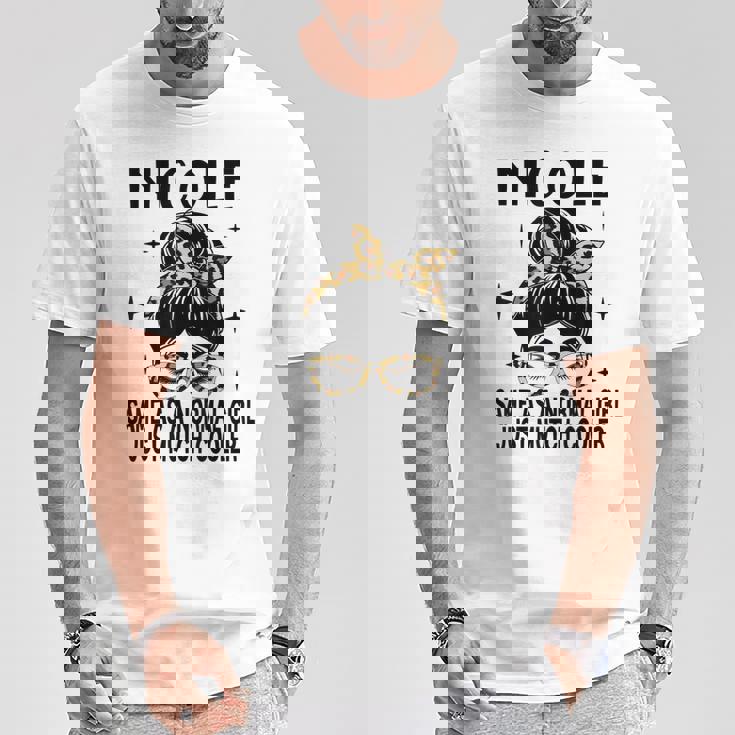 Nicole コスチューム かわいい 定義 名入れ Nicole Tシャツ 面白い贈り物