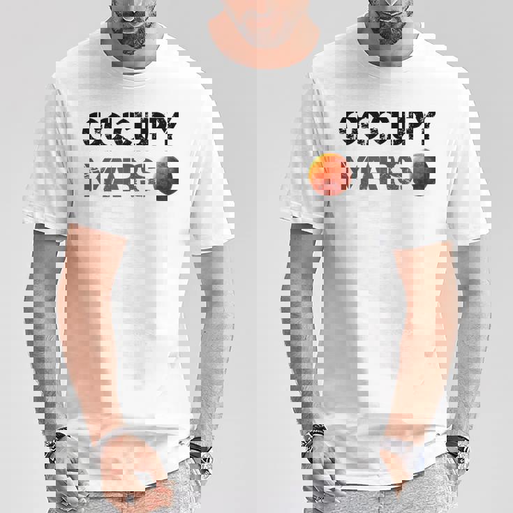 Occupy Mars 公式スペース Nasa 火星ミッション Tシャツ 面白い贈り物