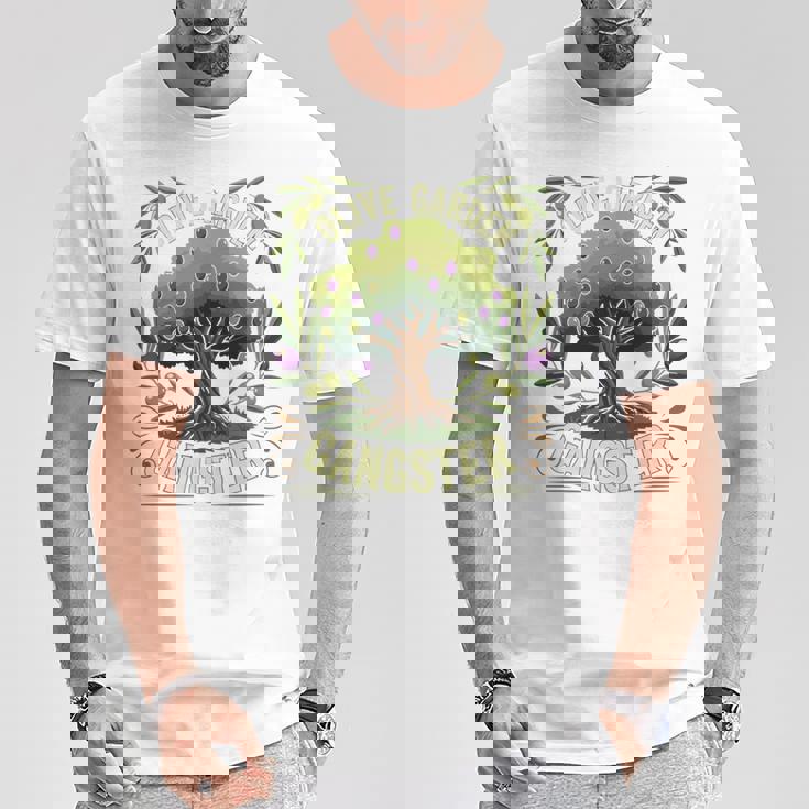 Olive Garden Gangster Olive Tree Graphic 長袖tシャツ Tシャツ 面白い贈り物