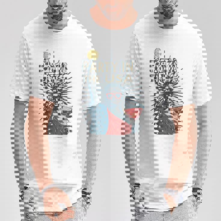 Party In The Usa 自由の女神シャツ 面白い 7月4日 Tシャツ 面白い贈り物