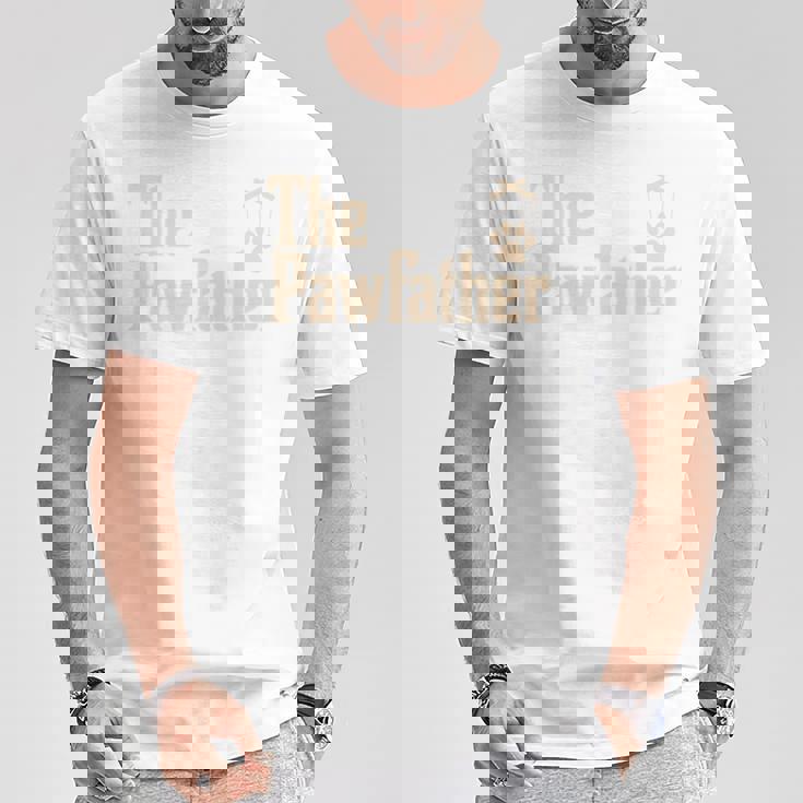 The Pawfather ファニーペット愛好家 ノベルティ 父の日 長袖tシャツ Tシャツ 面白い贈り物