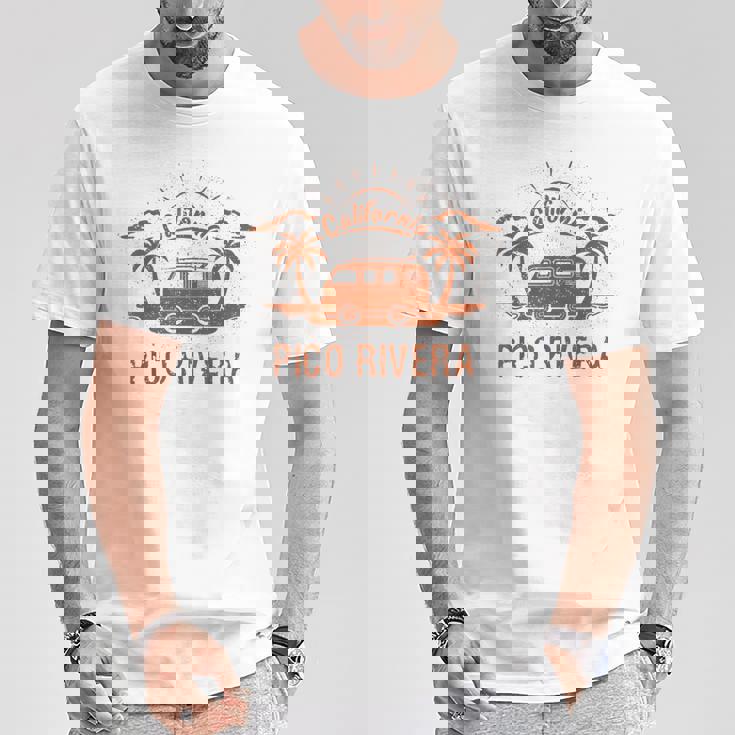 Pico Rivera Ca カリフォルニア レトロ ビンテージ サーフィン ビーチ Tシャツ 面白い贈り物