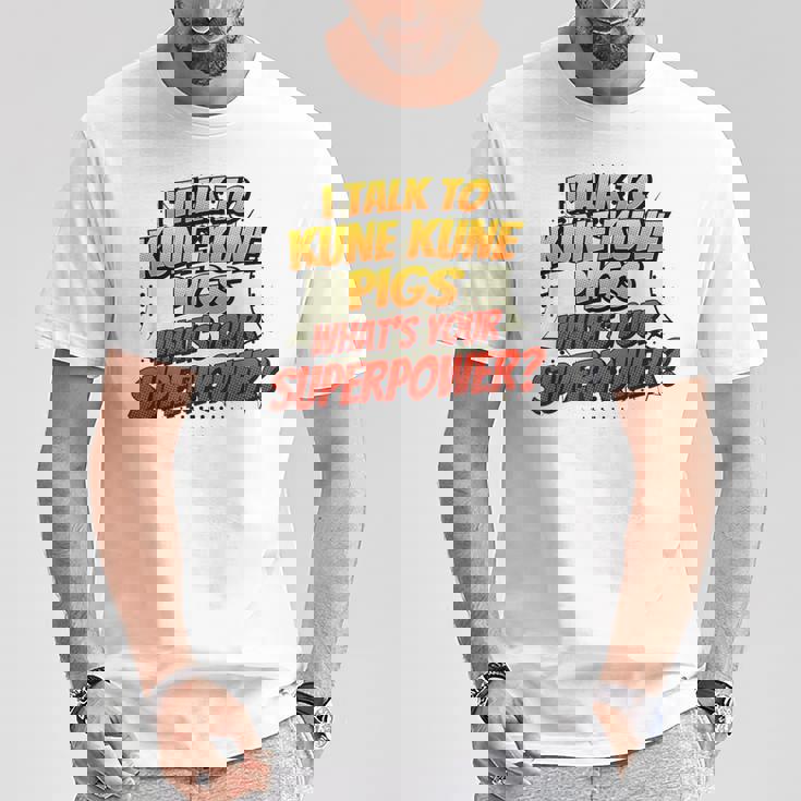 Pig Dad Mom Talkuperpower Kune Kune Tシャツ 面白い贈り物
