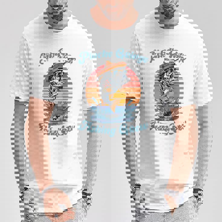 Pinche Gringo フィッシングクルー背面 メンズ、レディース向けアウトフィット Tシャツ 面白い贈り物