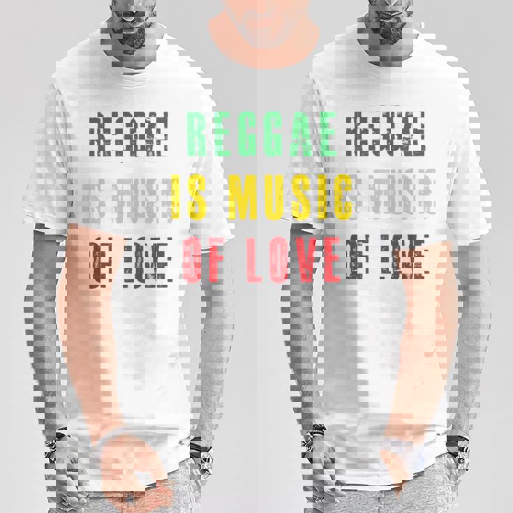 Reggae Is Music Of Love 長袖tシャツ Tシャツ 面白い贈り物
