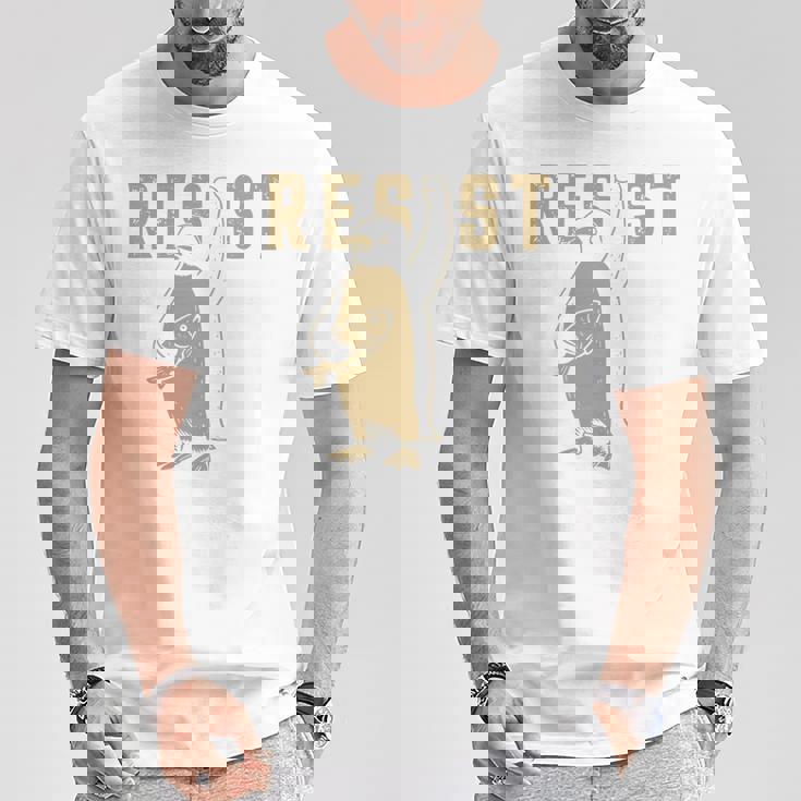 Resist Penguins Activism グラフィック Wetand With Penguins 長袖tシャツ Tシャツ 面白い贈り物